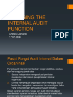 Managing The Internal Audit Function