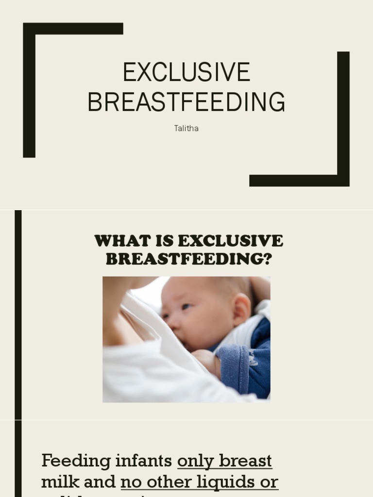 Exclusive Breastfeeding PDF