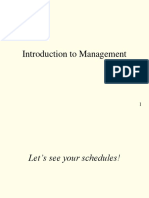 Introduction To Management