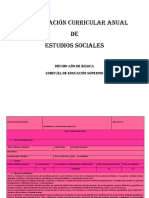 Planificación Curricular Anual DE Estudios Sociales: Décimo Año de Básica Subnivel de Educación Superior