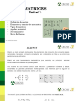 Matrices: introducción a conceptos básicos como definición, elementos, tamaño, tipos y operaciones