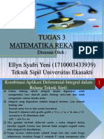 Tugas 3 Matematika Rekayasa 1: Ellyn Syafri Yeni (1710003433939) Teknik Sipil Universitas Ekasakti