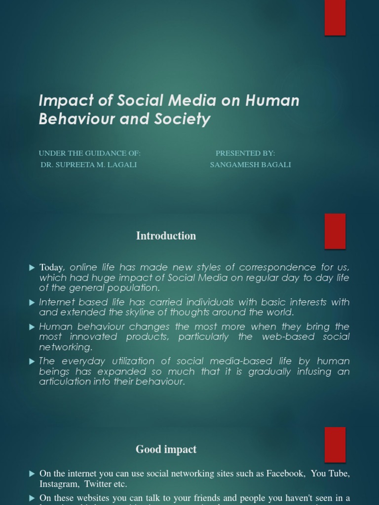 Impact of Social Media | PDF | Social Media | Popular Culture & Media ...