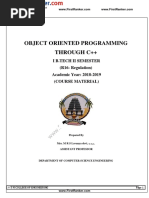 JNTUA JNTUH JNTUK - B Tech - 1 2 - Handwritten Notes - CSE - OOP Object Oriented Programming Through C