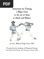 Instructions For Training A Ships Crew in The Use of Arms in Attack and Defence by Lieutenant William Pringle Green 1812