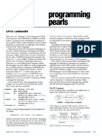 Little Languages - Acm Programming Pearls - Jon Bentley 1986