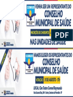 Faixa Conselho Municipal de Saúde