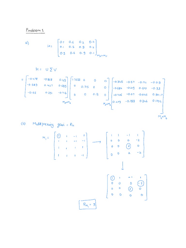 Homework 7 WC | PDF | Telecommunications Engineering