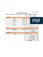 Analisis de Precio Unitario Proyecto Desarrollo de Un Sistema Giratorio de Luces Led S para Aplicaciones Publicitarias