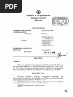 Mabuhay Holdings Corp. vs. Sembcorp Logistics Limited, GR No. 212734