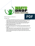Wahyu Drop Organic and Helathy Food