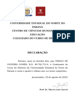 Declaração Colegiado