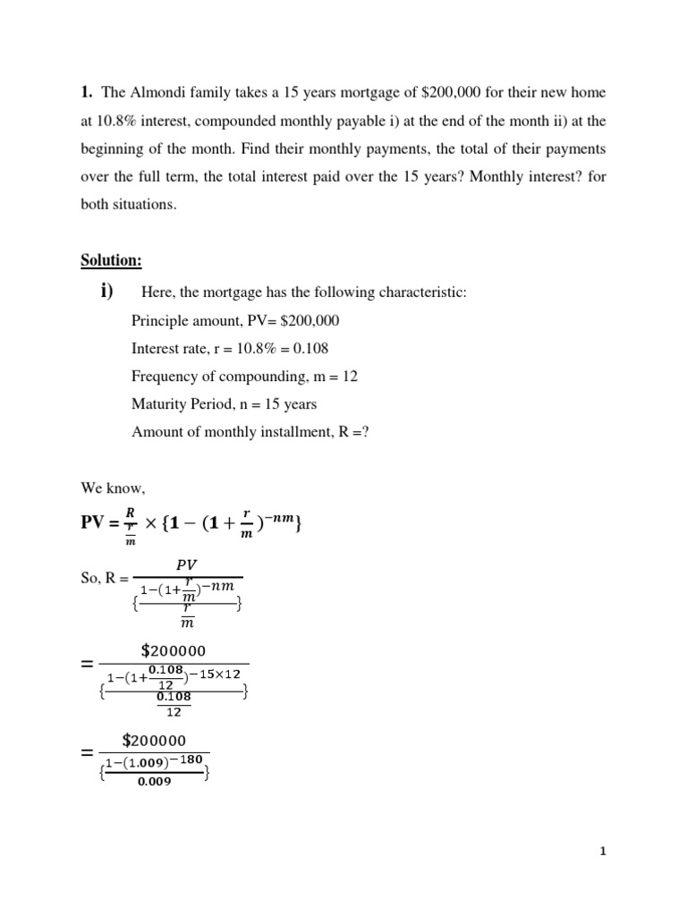 Jakia Finance Maths Refinancing Interest