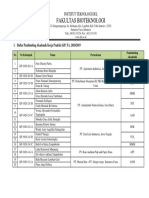 Daftar Pembimbing Kerja Praktik Institut Teknologi Del