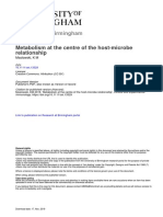 Maslowski 2019 Metabolism at The Centre Clinical and Experimental Immunology