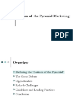Bottom of the Pyramid Marketing: Opportunities & Challenges