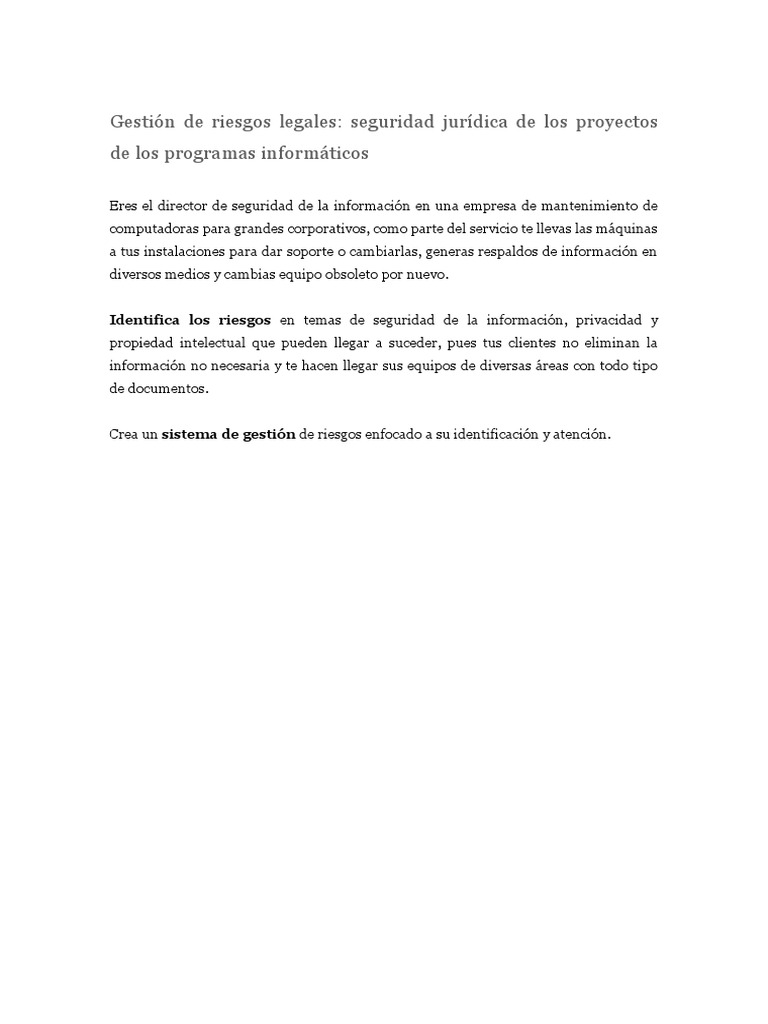 Gestion de Riesgos | PDF | La seguridad informática | Seguridad