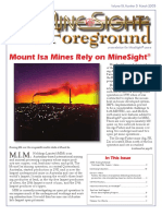Mount Isa Mines Rely On Minesight: in The