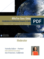 #Metoo Goes Global:: Considerations For Multinational Companies To Address Sexual Harassment