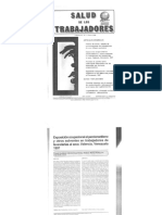 Exposición Ocupacional Al Percloroetileno y Otros Solvente en Trabajadores de Lavanderías Al Seco. Valencia, Venezuela 1997.