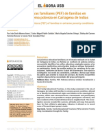 Prácticas Educativas Familiares (PEF) de Familias en Condición de Extrema Pobreza en Cartagena de Indias