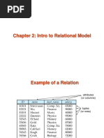 Chapter 2: Intro To Relational Model