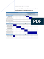 Cronograma de Actividades