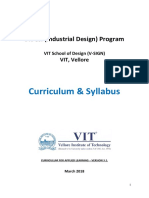 B.des. @VIT Vellore - Curriculum & Level-1 Syllabus - 21st July 2018
