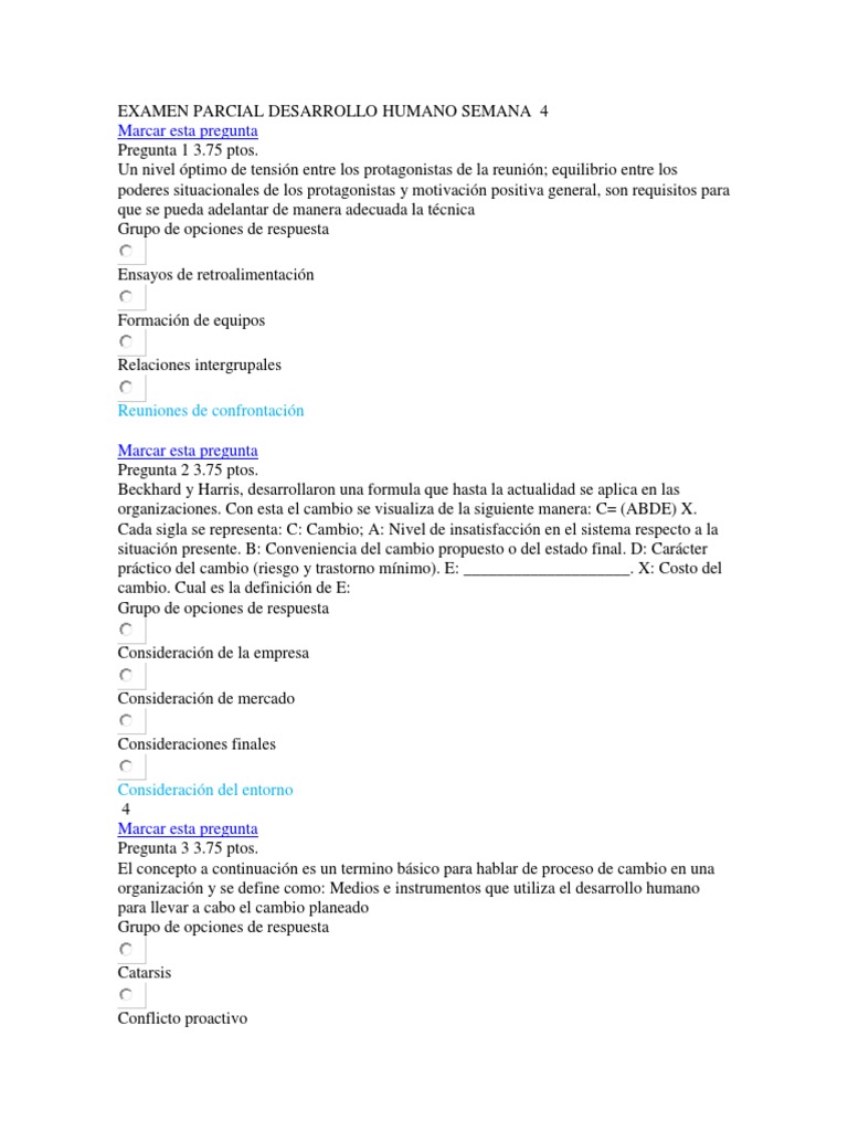 Examen Final de Desarrollo Humano | PDF | Marketing | Ciencias del ...