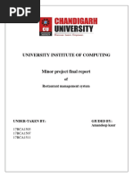 Minor Project Report