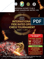 International Fide Rated Open: Chess Tournament