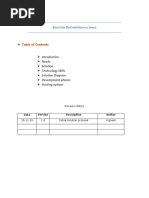 Introduction Needs Solution Technology Skills Solution Diagram Development Phases Hosting Options