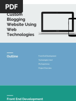 Custom Blogging Website Using Web Technologies