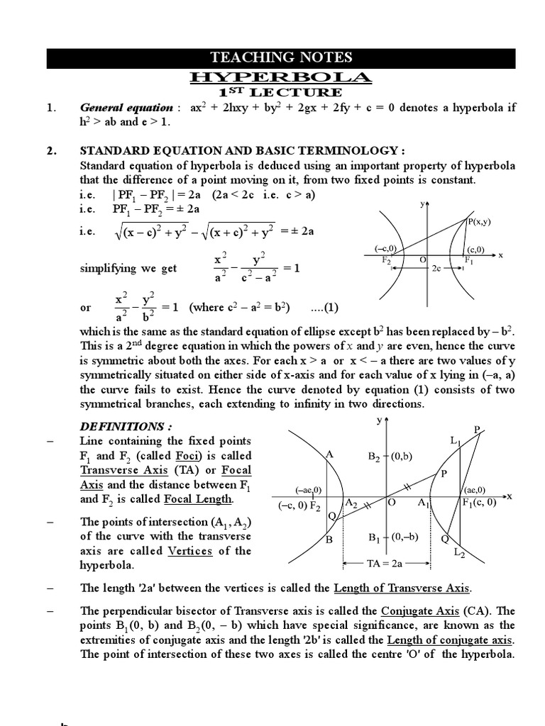 Hyperbola Perpendicular Ellipse