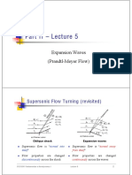 Part II - Lecture 5: Expansion Waves (Prandtl-Meyer Flow)