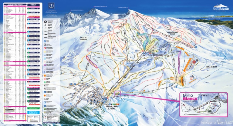 Plano de Pistas - Sierra Nevada 2018 | PDF