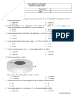 Soal Ulangan Harian Matematika