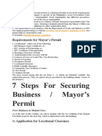 Mayors Permit