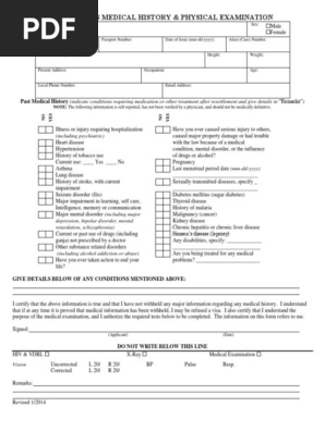 Medical History Form (1)