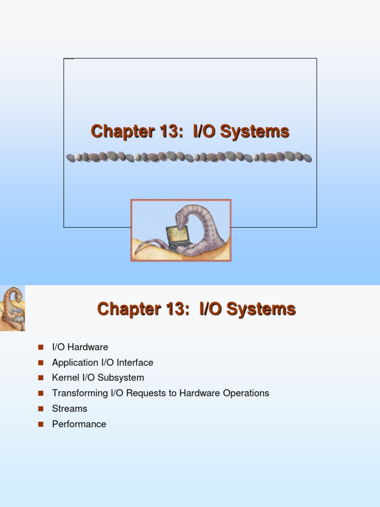Chapter 13: I/O Systems | Download Free PDF | Input/Output | Operating ...