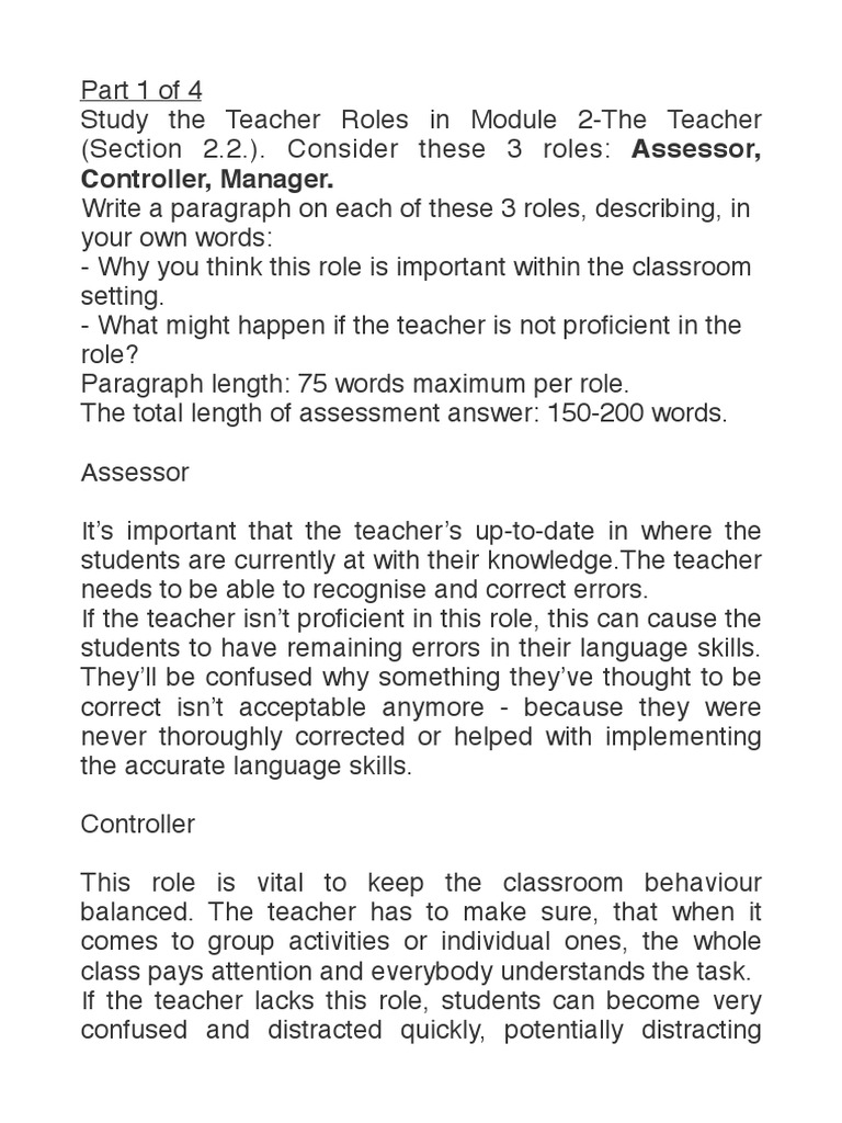 tefl graduate assignment 3 multiple choice questions