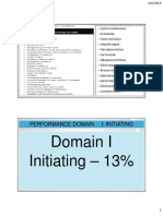 Performance Domain I: Initiating