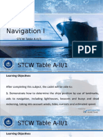 Navigation I: STCW Table A-II/1