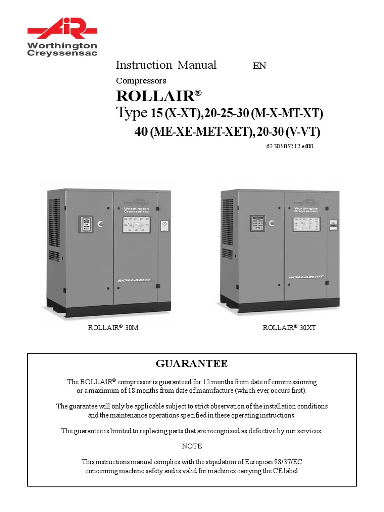Worthington Rollair PDF Valve Motor Oil
