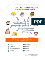 Cruzadinha Emoções Psicoedu Colorido PDF