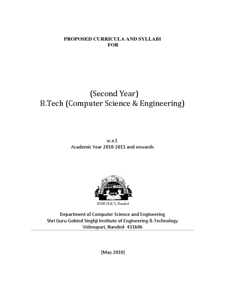 B.Tech CSE Year 2 Syllabus | PDF | Numerical Analysis | Fourier Series