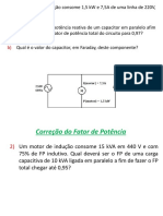 Correção do Fator de Potência: Problemas Resolvidos