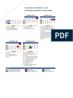 Calendario Academico_CENTRO NORTE_AEDU_Campo Grande 2019.2