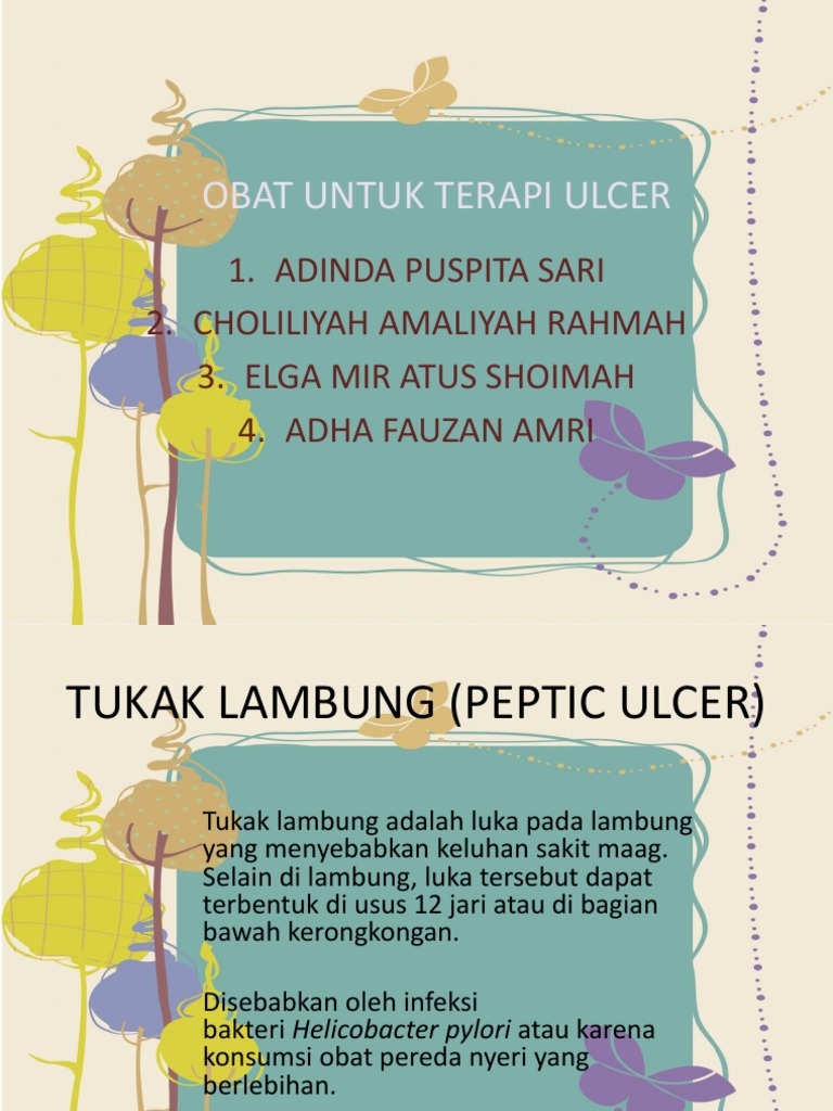 Obat Terapi Ulcer Kel 1 | PDF | Kesehatan Holistik