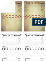 Ficha de Personagem Mouse Guard - Fate Acelerado PDF